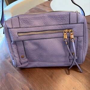 Lavender Leather Crossbody Bag